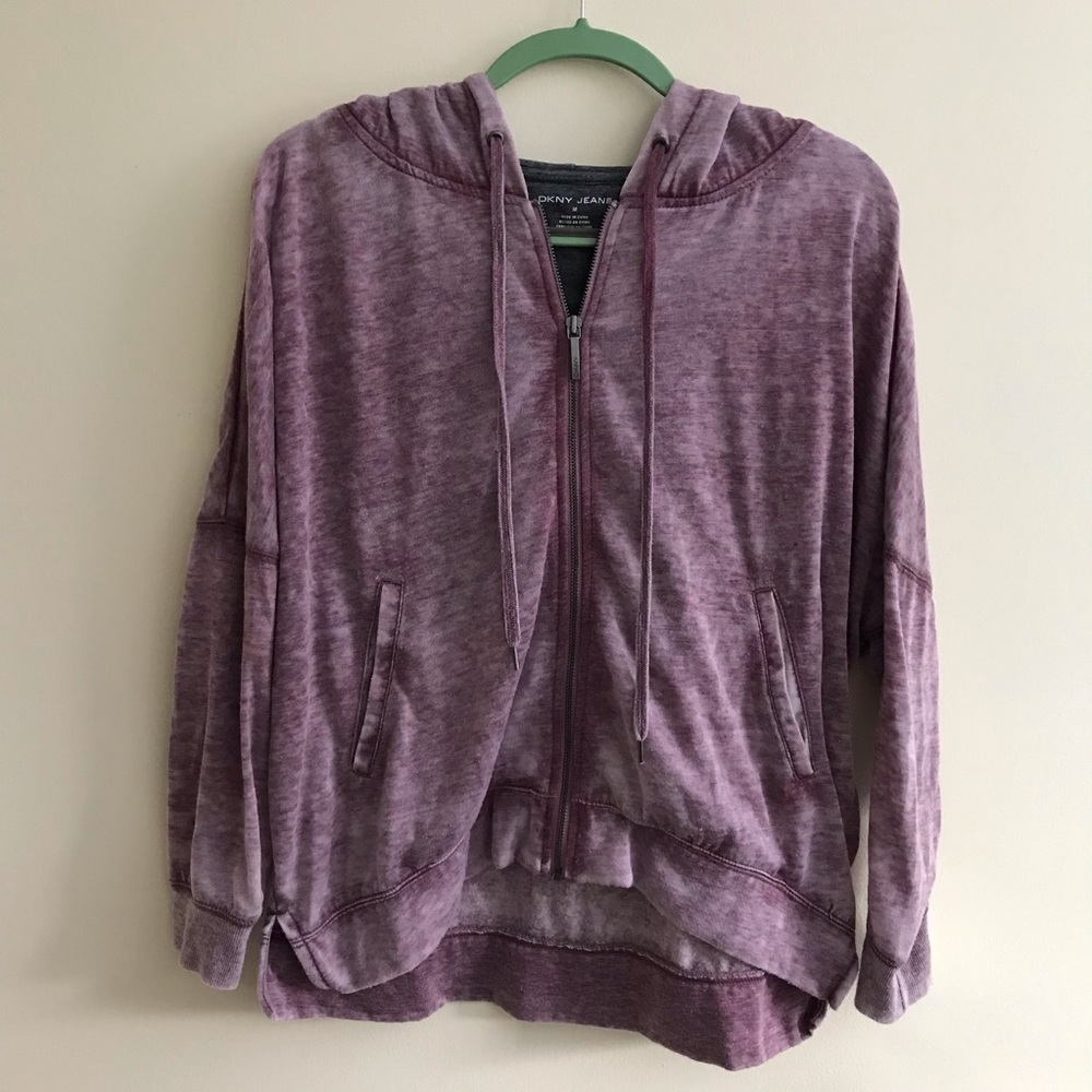 DKNY “oversized” zip up hoodie